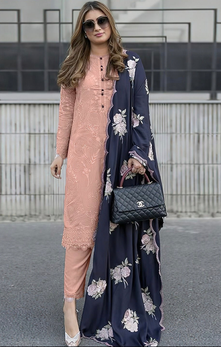 LAWN 3 PIECE UNSTICHED FULL HEAVY EMB SUIT FOR SUMMER 2025