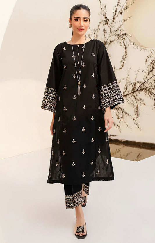 LAWN 2 PIECE UNSTICHED FULL HEAVY EMB SUIT FOR SUMMER 2025