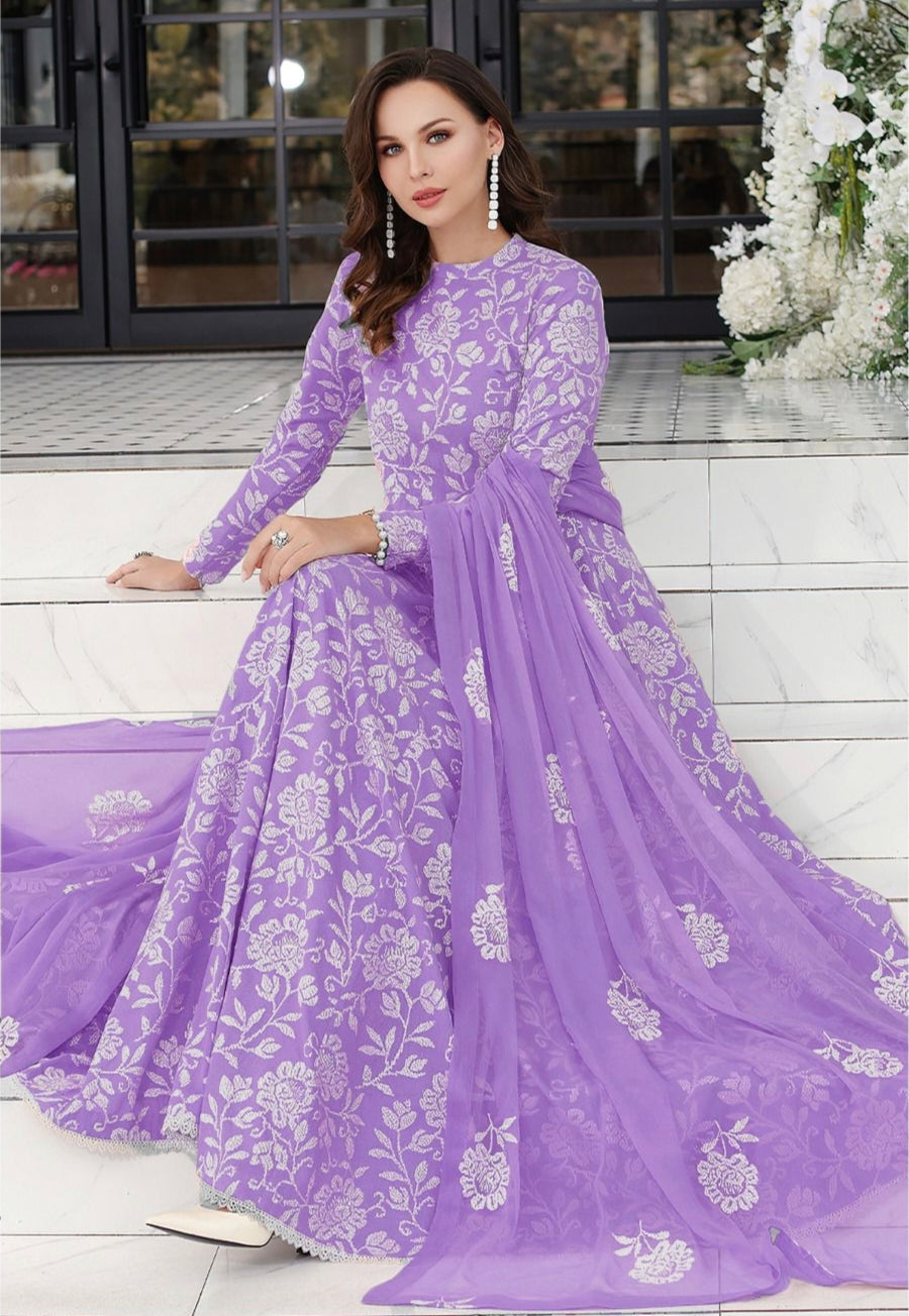 BAREEZE | LAWN 3 PIECE UNSTICHED FULL HEAVY EMB SUIT WITH READY TO WEAR CUTTWORK DUBATTA FOR SUMMER 2026