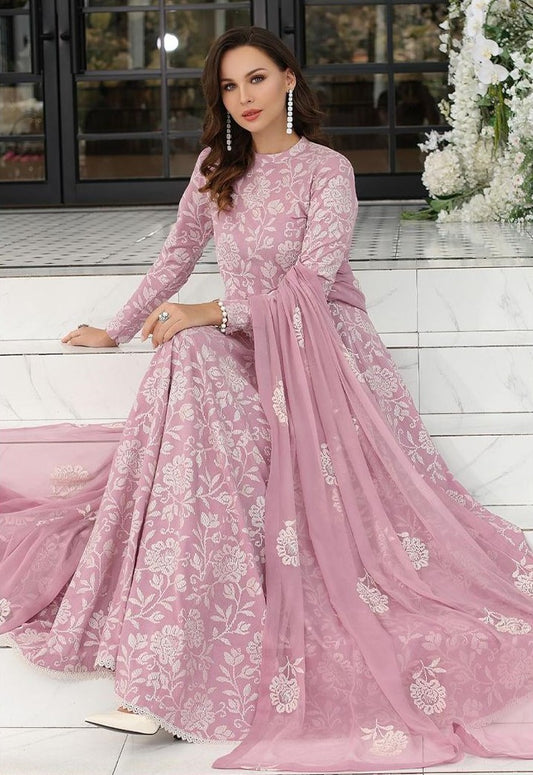LAWN 3 PIECE UNSTICHED FULL HEAVY EMB SUIT FOR SUMMER 2025