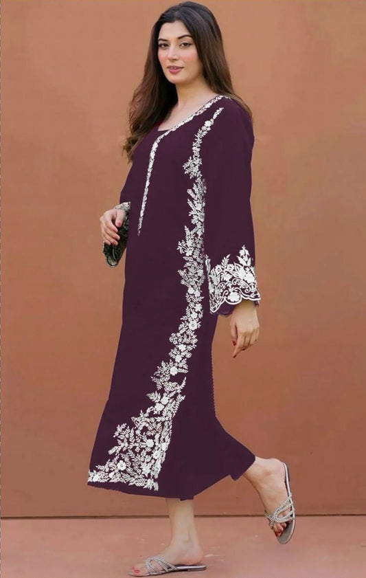 LAWN 2 PIECE UNSTICHED FULL HEAVY EMB SUIT FOR SUMMER 2025